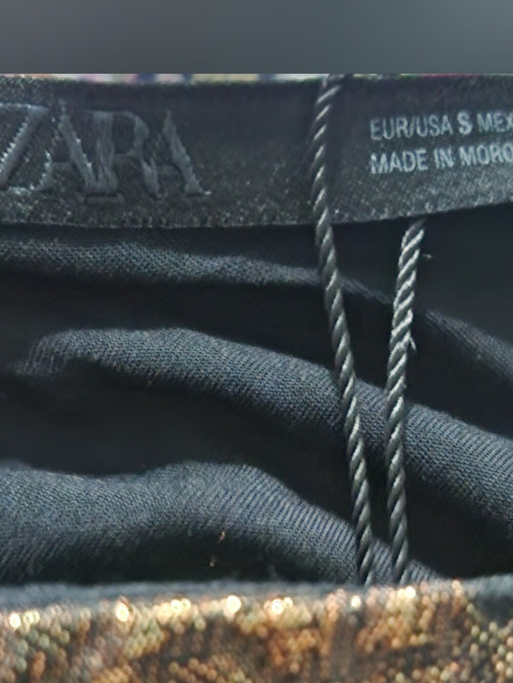ZARA Highly Sought-after Shiny Metallic Jacquard Cape Skirt - Picture 10 of 12